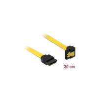 DELOCK DELOCK kábel SATA 6 Gb/s egyenes-90 fok le 30cm sárga