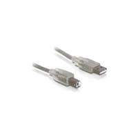 DELOCK DELOCK kábel USB 2.0 Type-A male > USB 2.0 Type-B male 0.5m átlátszó