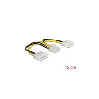 DELOCK DELOCK Tápkábel 2x 4 pin Molex male > 8 pin EPS male 15cm