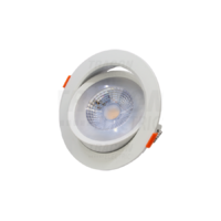 Tracon Beépíthető álmennyezeti LED lámpatest, forgatható 200-240 V, 50Hz, 9W, 4000K, 630lm, 38°, IP20, EEI=G