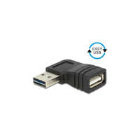 DELOCK DELOCK Átalakító EASY-USB 2.0-A male > USB 2.0-A női bal/jobb 90 fokos
