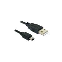 DELOCK DELOCK kábel USB 2.0 Type-A dugó > USB 2.0 Mini-B dugó 0,7m fekete