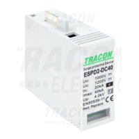 Tracon T2 DC típusú V túlfeszültség levezető, betét 1000V Ucpv: 1200V; In_20kA; Imax_40kA; Up_4kV; Var