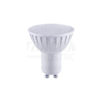 Tracon Műanyag házas SMD LED spot fényforrás 230 V, 50 Hz, GU10, 7 W, 450 lm, 2700 K, 120°, EEI=G