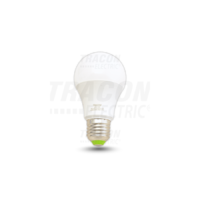 Tracon Gömb burájú LED fényforrás 230 V, 50 Hz, 10 W, 2700 K, E27, 935 lm, 200°, A60, EEI=F
