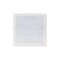 Tracon Falon kívüli, négyzetes LED lámpatest SAMSUNG chippel 230 VAC, 24 W, 1920lm, D=225×225 mm, 4000 K, IP20, EEI=G