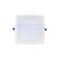 Tracon Kompakt beépíthető LED mélysugárzó SAMSUNG chippel 230 VAC, 24 W, 1920lm, D=225×225 mm, 4000 K, IP20, EEI=G