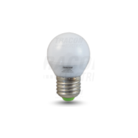 Tracon LED fényforrás 230 VAC, 5 W, 4000 K, E27, 380 lm, 200°, G45, EEI=G