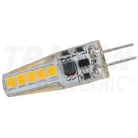 Tracon Szilikon házas LED fényforrás 12 VAC/DC, 2 W, 3000 K, G4, 180 lm, 270°, EEI=F