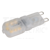 Tracon LED fényforrás műanyag házban 230 VAC, 2,5W, 2700K, G9, 180 lm, 270°, EEI=G