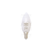 Tracon Gyertya burájú LED fényforrás, tejüveg 230 V, 50 Hz, 8 W, 4000 K, E14, 710 lm, 180°, EEI=F