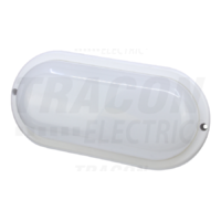 Tracon Műanyag házas LED hajólámpa, ovális forma 230 VAC, 50 Hz, 12 W, 960 lm, 4000 K, IP44, EEI=G