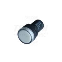 Tracon LED-es jelzőlámpa, fehér 12V AC/DC, d=16mm