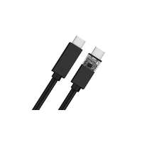 PLATINET PLATINET USB-C - USB-C kábel, 5A, 100W (20V/5A), USB 2.0 high speed (480Mbps), gyorstöltés, fekete, 1m
