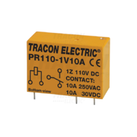 Tracon Print relé 110V DC / 1×CO (10A, 230V AC / 30V DC)