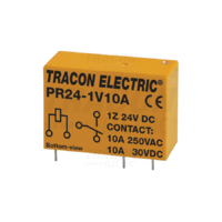 Tracon Print relé 24V DC / 1×CO (10A, 230V AC / 30V DC)