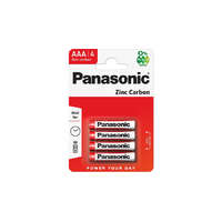 Panasonic Panasonic RedZinc R03RZ/4BP AAA/mikro cink-mangán tartós elem 4 db/csomag