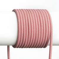 Rendl FIT 3x0,75 1fm textil kábel piros/fehér