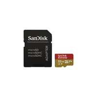 SANDISK SANDISK 173420, MICROSDHC EXTREME KÁRTYA 32GB, 90MB/sec. CL10, UHS-I, V30, A1