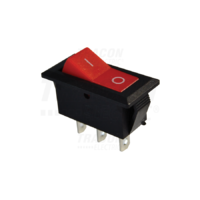 Tracon Készülékkapcsoló, váltó, piros (0-I felirat) 16(6)A, 250V AC