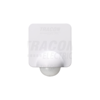 Tracon Mozgásérzékelő, infra, fali, lapos, fehér 230V, 50Hz, 360°, 2-10m, 10s-15min, 3-2000lux, IP65