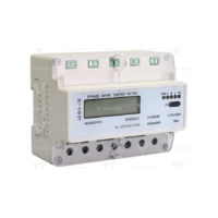 Tracon LCD kijelzésű fogyasztásmérő, közvetlen, MODBUS, 3F, 7 modul 400VAC / 10(100)A