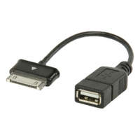 Valueline Szinkron és Töltő Kábel Samsung 30 Pólusú Dugasz - USB A Aljzat 0.20 m Fekete