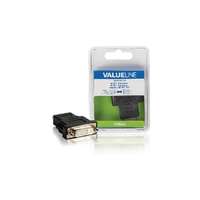Valueline Nagy Sebességű HDMI Adapter Ethernettel HDMI Csatlakozó - DVI-D 24+1-Pólusú Aljzat Fekete