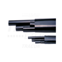Tracon Zsugorcső készlet, darabolt, közepesfalú, 4 érhez, gyantás 4×4mm2, (4×8/2mm, l=100mm)+(1×30/8mm, L=250mm)