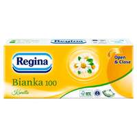Regina Regina Bianka 100 papírzsebkendő 3 réteg, kamilla illat 100 db