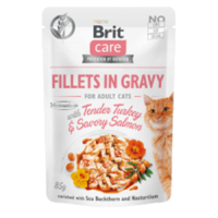 Brit Care Brit Care Cat Fillets in Gravy with Tender Turkey & Savory Salmon 4x85 g