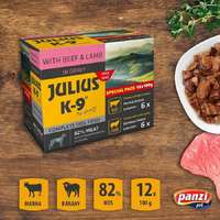 Julius-K9 Julius-K9 Beef & Lamb szószos falatok kutyáknak 12x100g