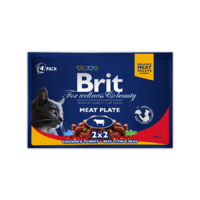 Brit Premium Brit Premium Cat Pouches Meat Plate 400 g (4x100 g)
