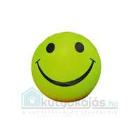 JK JK gumihab labda fluoreszkáló smiley 7,2cm vörös/narancs/sárga