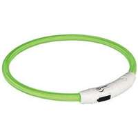  Trixie 12701 Világító nyakörv gyűrű USB-ről tölthető, green M-L