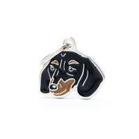  Gravírozható Biléta - Tacskó Fekete-Barna - Egyedi Biléta Dog ID - Friends Collection
