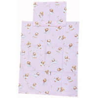 EU Bébi ágyneműhuzat garnitúra 70x90 cm, 30x40 cm - Rózsaszín színű, macis