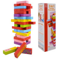 PRC 3 játék 1-ben - Jenga, dominó, memória B