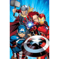Marvel Bosszúállók Heroes mikroflanel, plüss takaró 100x150cm