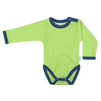 Kynga Kynga kivizöld-sötétkék hosszú ujjú baba body 62, 68, 74, 80, 86, 92, 98 cm