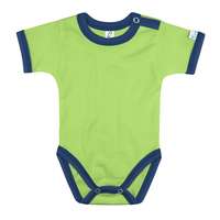 Kynga Kynga kivizöld-sötétkék rövid ujjú baba body 62, 68, 74, 80, 86, 92, 98 cm