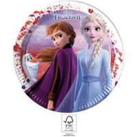 Disney Disney Frozen II Leaf, Jégvarázs papírtányér 8 DARABOS, 23 cm FSC Nr1