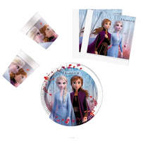 Disney Disney Frozen Leaf, Jégvarázs party szett 36 darabos, 20 cm-es tányérral