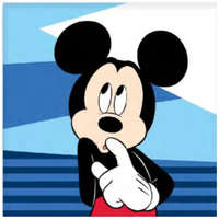 Disney Disney Mickey Shy kéztörlő, arctörlő, törölköző 30x30 cm Nr1