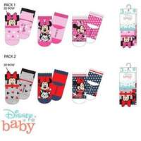 Disney Disney Minnie baba zokni 3 pár/csomag 0-12 hónap Nr1