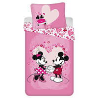 Disney Disney Minnie Mickey Love ágyneműhuzat 140×200 cm, 70×90 cm microfibre /microfiber