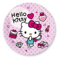 Disney Hello Kitty Fashion papírtányér 8 DARABOS, 23 cm FSC