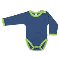 Kynga Kynga sötétkék-kivizöld hosszú ujjú koraszülött baba body 44, 50, 56 cm