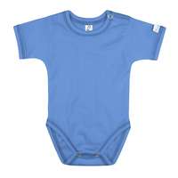 Kynga Kynga középkék rövid ujjú koraszülött baba body 56 - KIFUTÓ SZÍN, UTOLSÓ DARABOK!