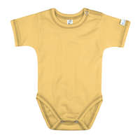 Kynga Kynga sárga rövid ujjú koraszülött baba body 44